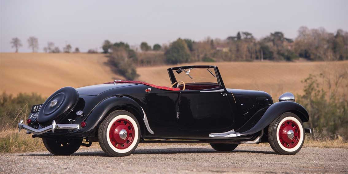 1939 Citroën Traction 11 B cabriolet. Estimation: 140000  - 200000 €